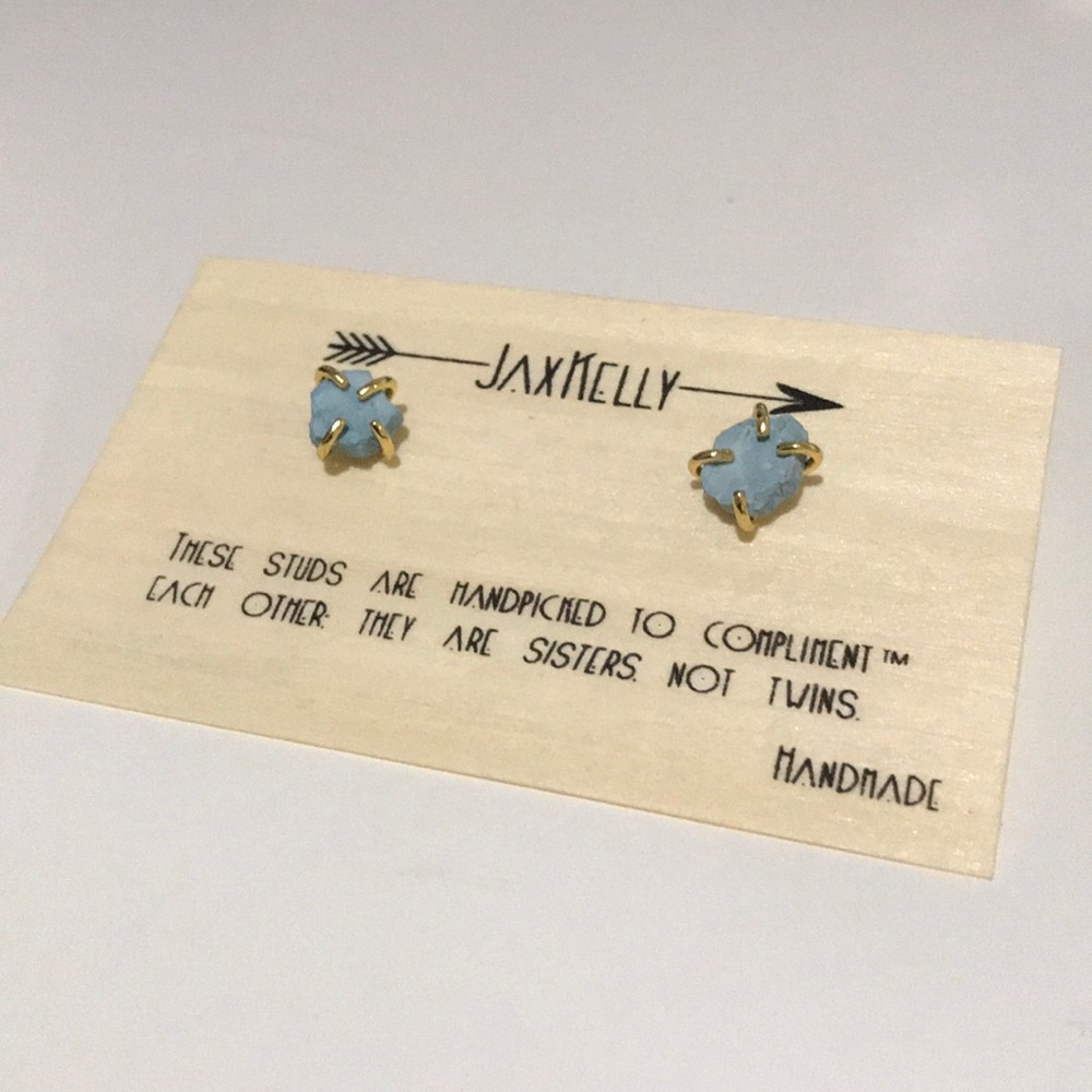 Jax Kelly Turquoise Prong Earrings
